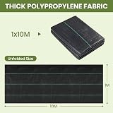 Velway Weed Control Membrane Heavy Duty 1x10M Ground Cover Fabric for Gardens view 3