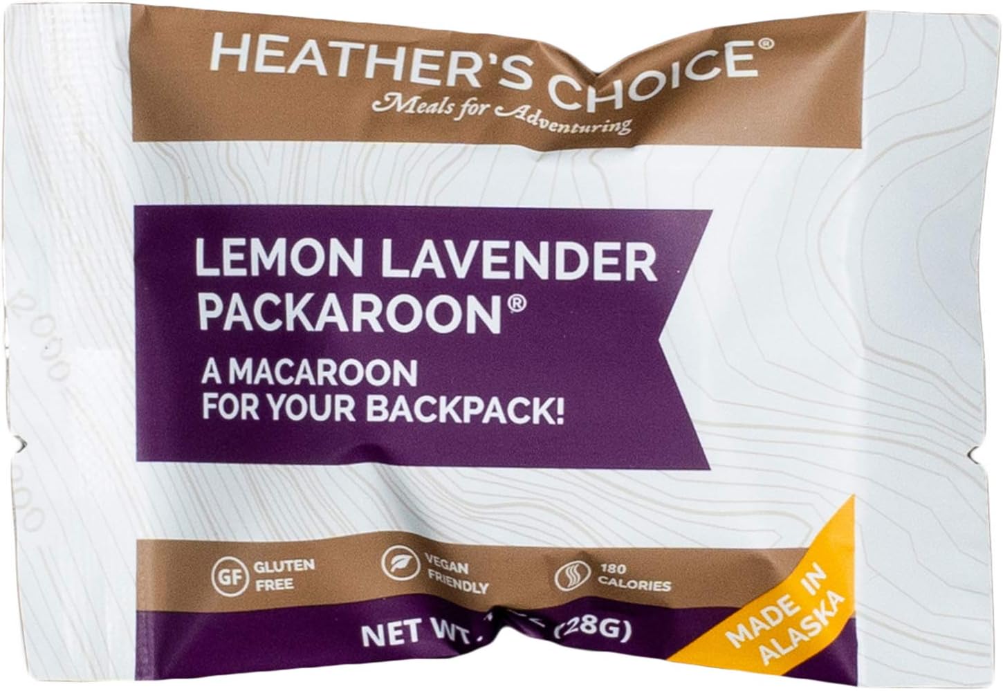 Heather's Choice Packaroons, Lemon Lavender, Wholesome, Gluten-Free, Allergen-Friendly Coconut Cookies for Backpacking, Camping, Hunting and Travel