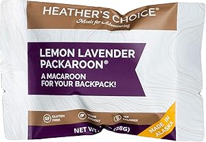 Heather's Choice Packaroons, Lemon Lavender, Wholesome, Gluten-Free, Allergen-Friendly Coconut Cookies for Backpacking, Camping, Hunting and Travel