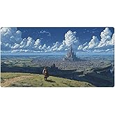 Large Mouse Pad Direction Anime Mouse Pad Large Gaming Mousepad Galaxy Print Desk Mat with Non-Slip Rubber Base Smooth Surface Stitched Edges for PC Gamer Office 29.5x15.7in