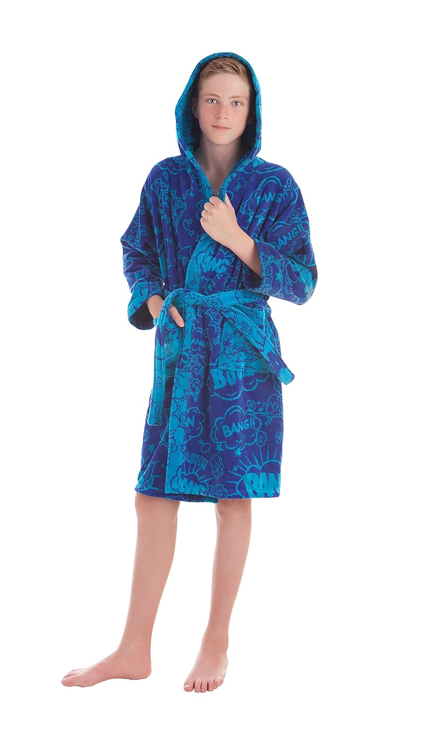 Stilia Albornoz De Ducha Juvenil Para Chico Y Niño Algodón Bang Años-10
