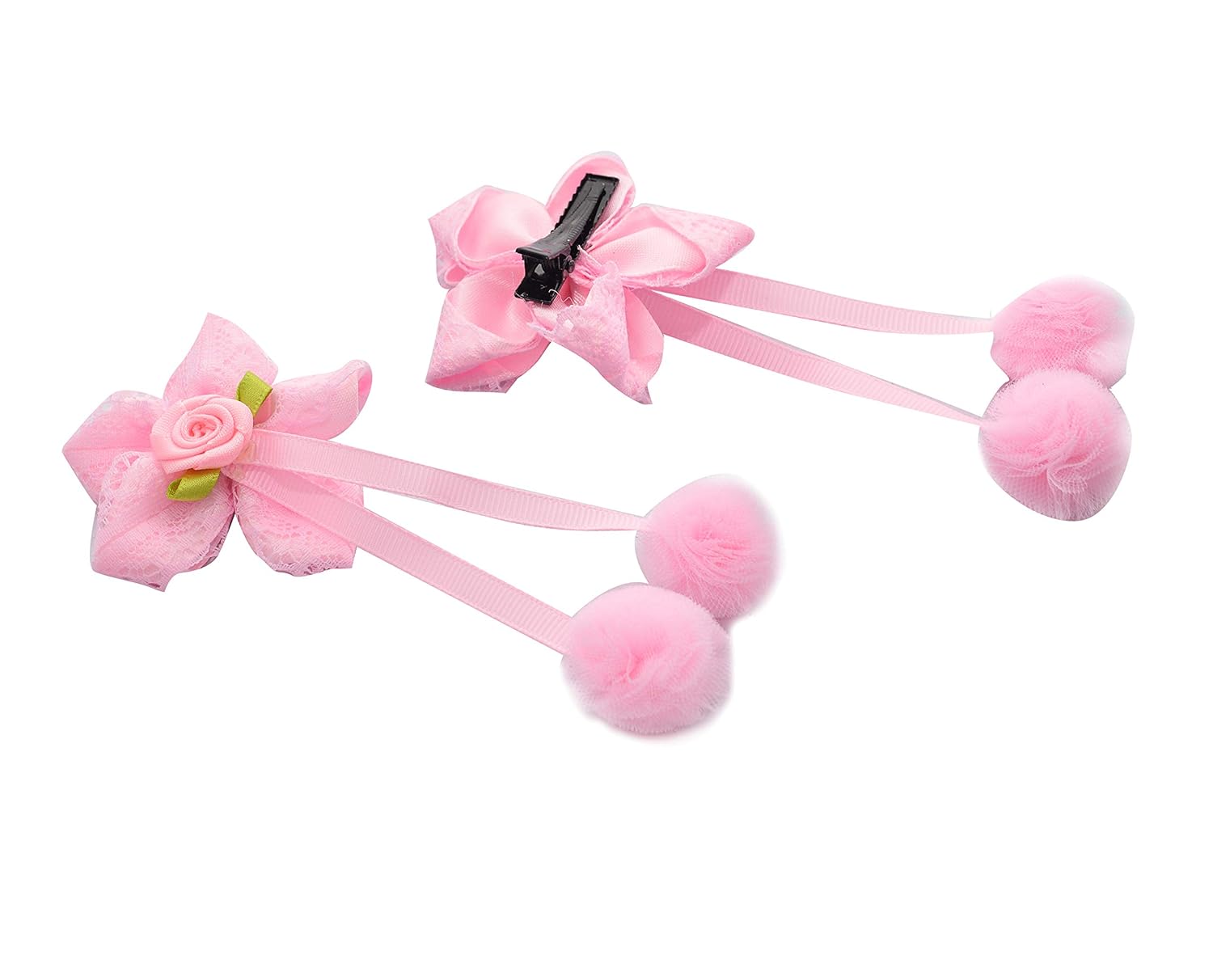 baby pink hair clips