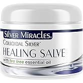Silver Miracles Colloidal Silver Tea Tree Salve - helps heal and protect - 1oz