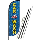 LookOurWay Feather Flag Set - 5ft Tall Advertising