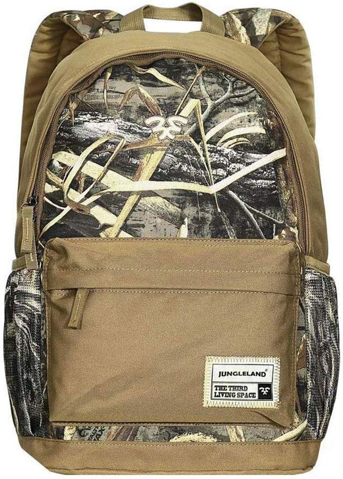 Camo Backpack Men Women Laptop Backpack Travel Hiking Backpack School Bookbag Brown