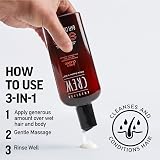 American Crew 3-In-1 Shampoo Conditioner Body Wash for Men 450ml Long Lasting view 3