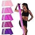 Resistance Bands for Working Out, Physical Therapy Bands, Elastic and Exercise Bands Set for Stretching, Suitable for Rehab, Yoga, Pilates, Gym, Home Exercise