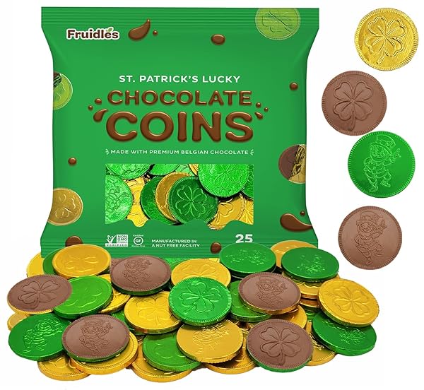 ST. PATRICK’S DAY MILK CHOCOLATE GREEN & GOLD...