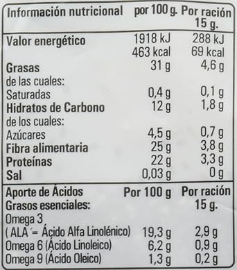 Hijas Del Sol Bio Semillas De Chía - 350 gr - [pack de 5]: Amazon ...