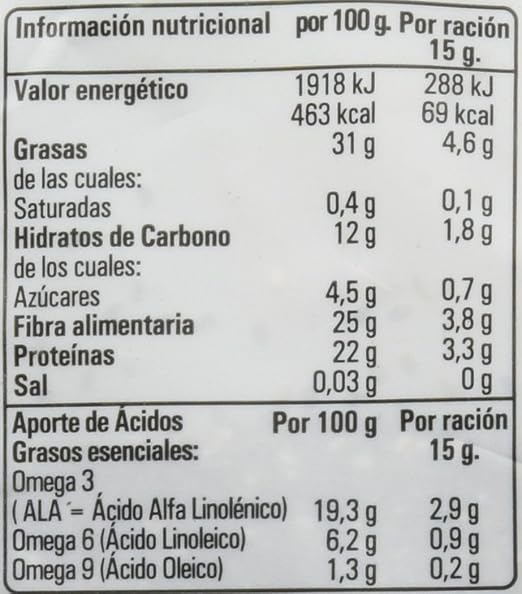 Hijas Del Sol Bio Semillas De Chía - 350 gr - [pack de 5]: Amazon ...