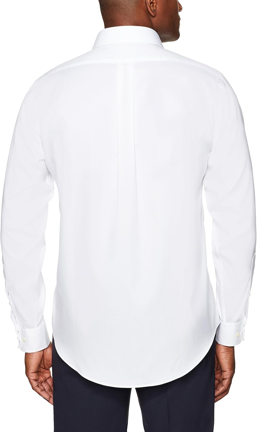  Brand - Buttoned Down Men's Classic Fit Cutaway-Collar Solid Pinpoint Dress Shirt, Supima Cotton Non-Iron: Clothing