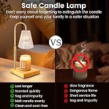 OKYUK Candle Warmer Lamp with Remote, Timer, Dimming & Adjustable Height view 5