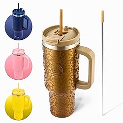 FAHRMOSIS 40 Oz Tumbler with Handle and Straw