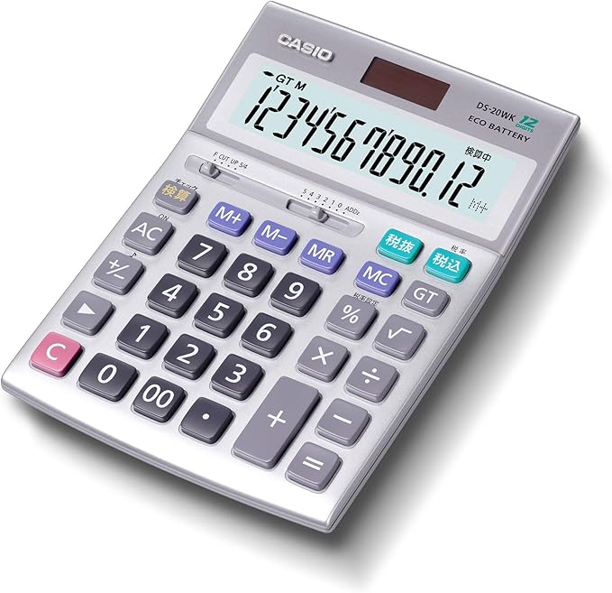 Amazon カシオ 本格実務電卓 12桁 検算機能 グリーン購入法適合 デスクタイプ Ds wk N ビジネス電卓 文房具 オフィス用品