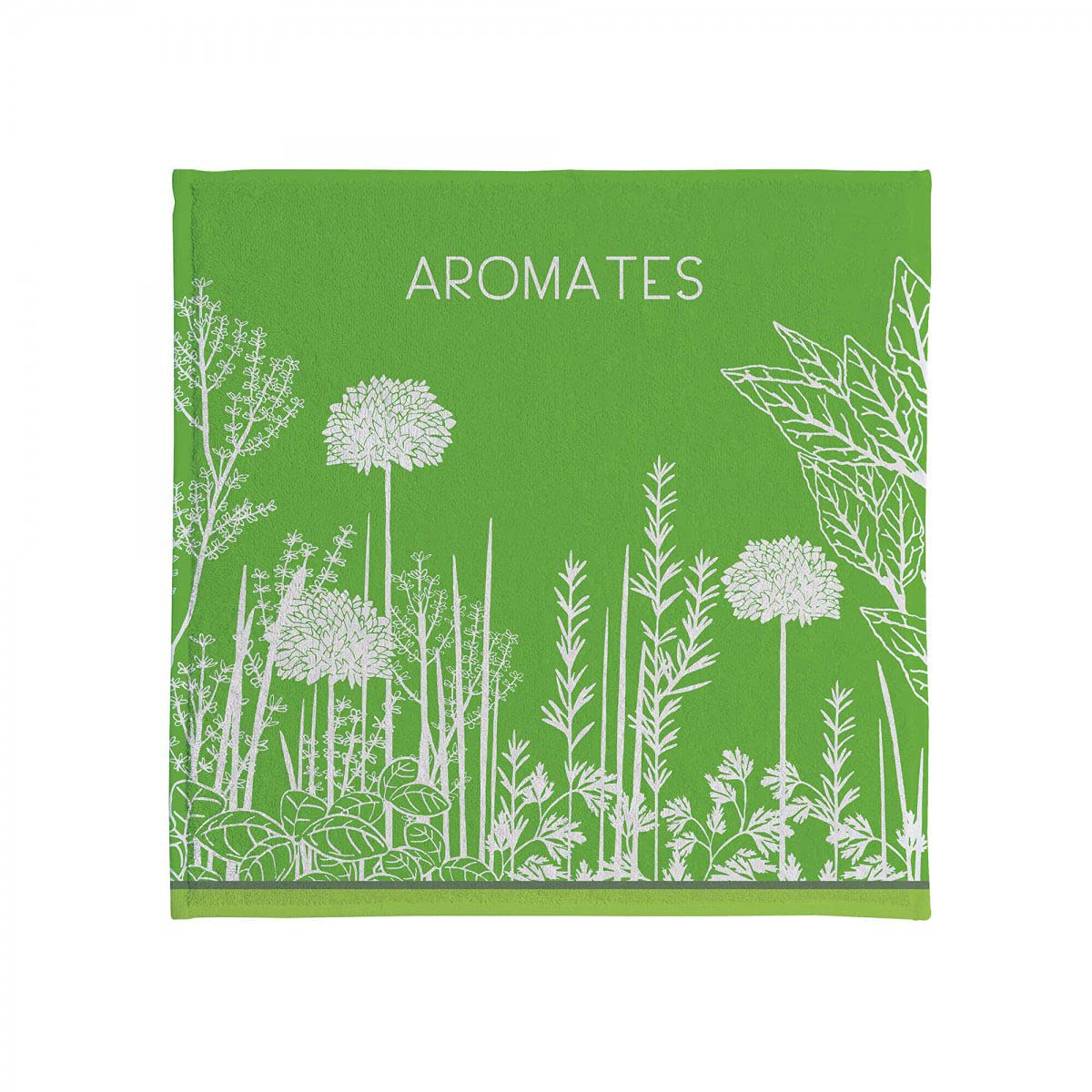 Coucke Aromates Hand Towel 50 x 50 cm Green