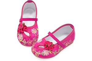 VORLITS Encanto Mirabel Shoes for Girls Halloween Cosplay Costume Dress Up Mary Jane Ballerina Flats Shoes