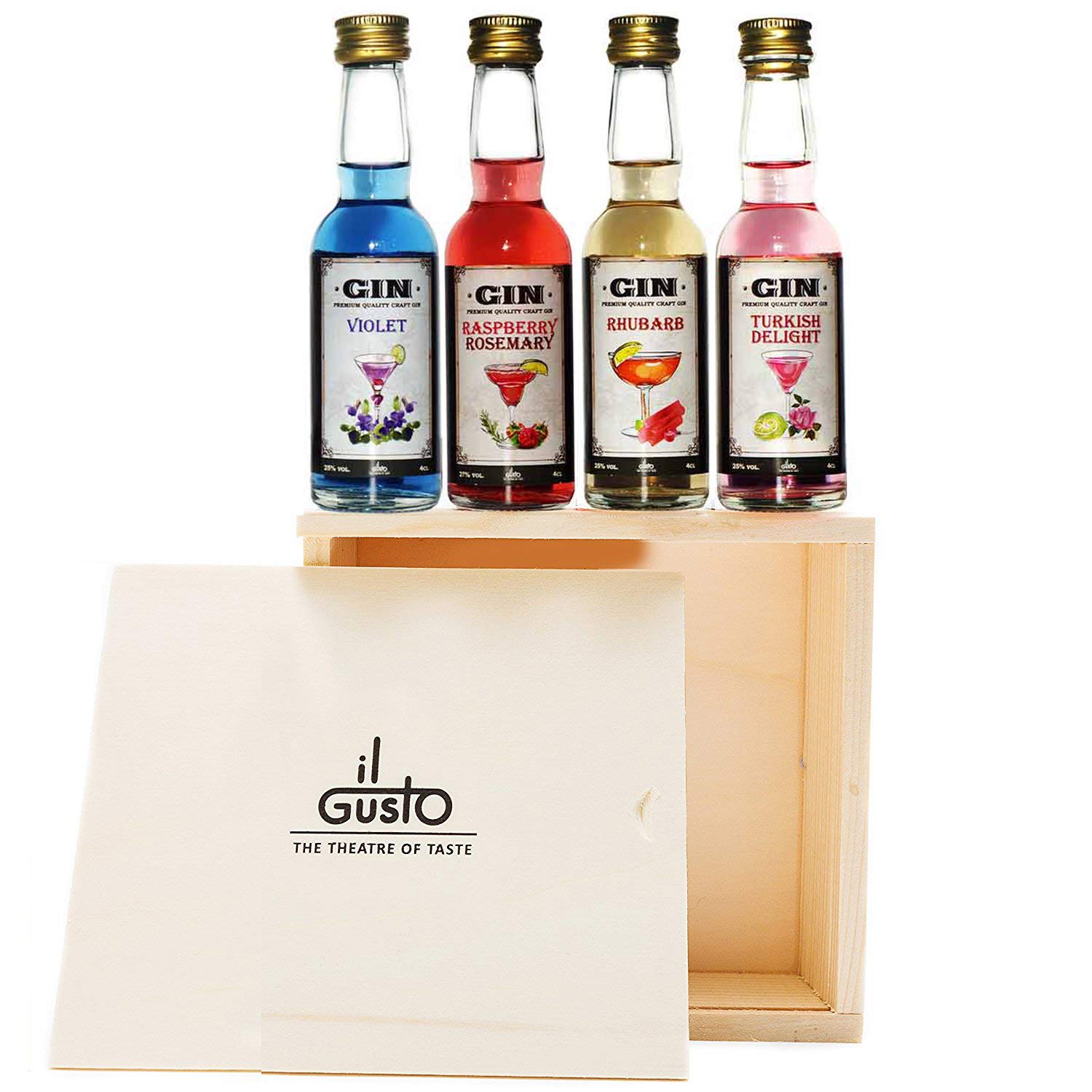 Miniature Gin Gift Set 40 ml (Pack of 4) Amazon.co.uk