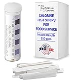 Chlorine Test Strips for Restaurants and Food