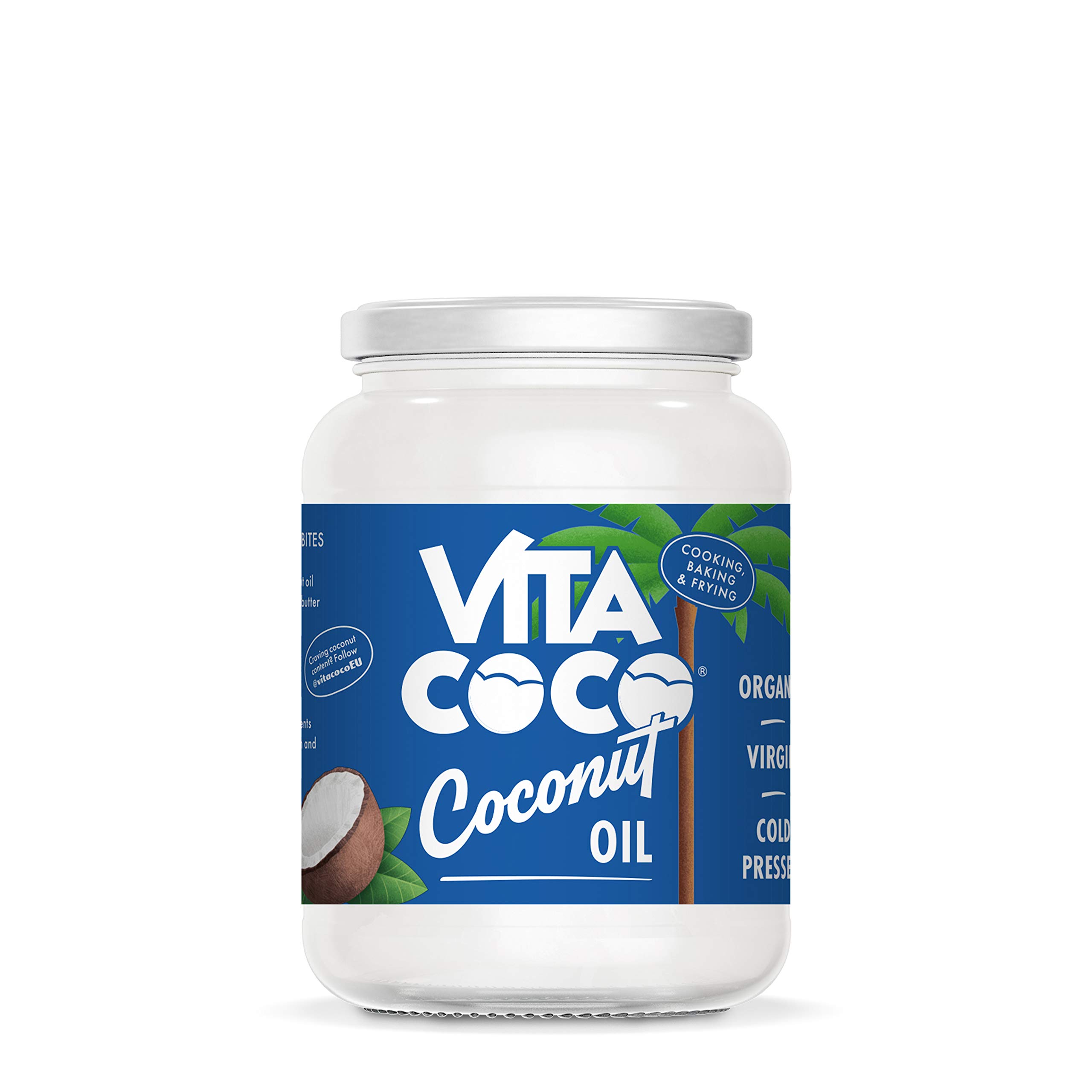 Vita Coco Organic Coconut Oil 750 ml, Extra Virgin, Gluten Free, Use As Cooking Oil, Skin Moisturiser Or Hair Shampoo