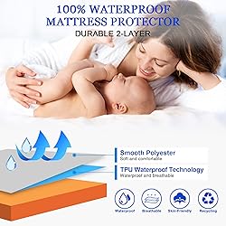 Sufdari Twin Mattress Protector Waterproof,Mattress