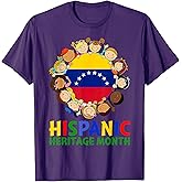 Hispanic Heritage Month Venezuela Kids Boys Girls T-Shirt