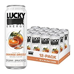 Lucky Energy Sugar Free Energy Drinks 19.2 Fl Oz