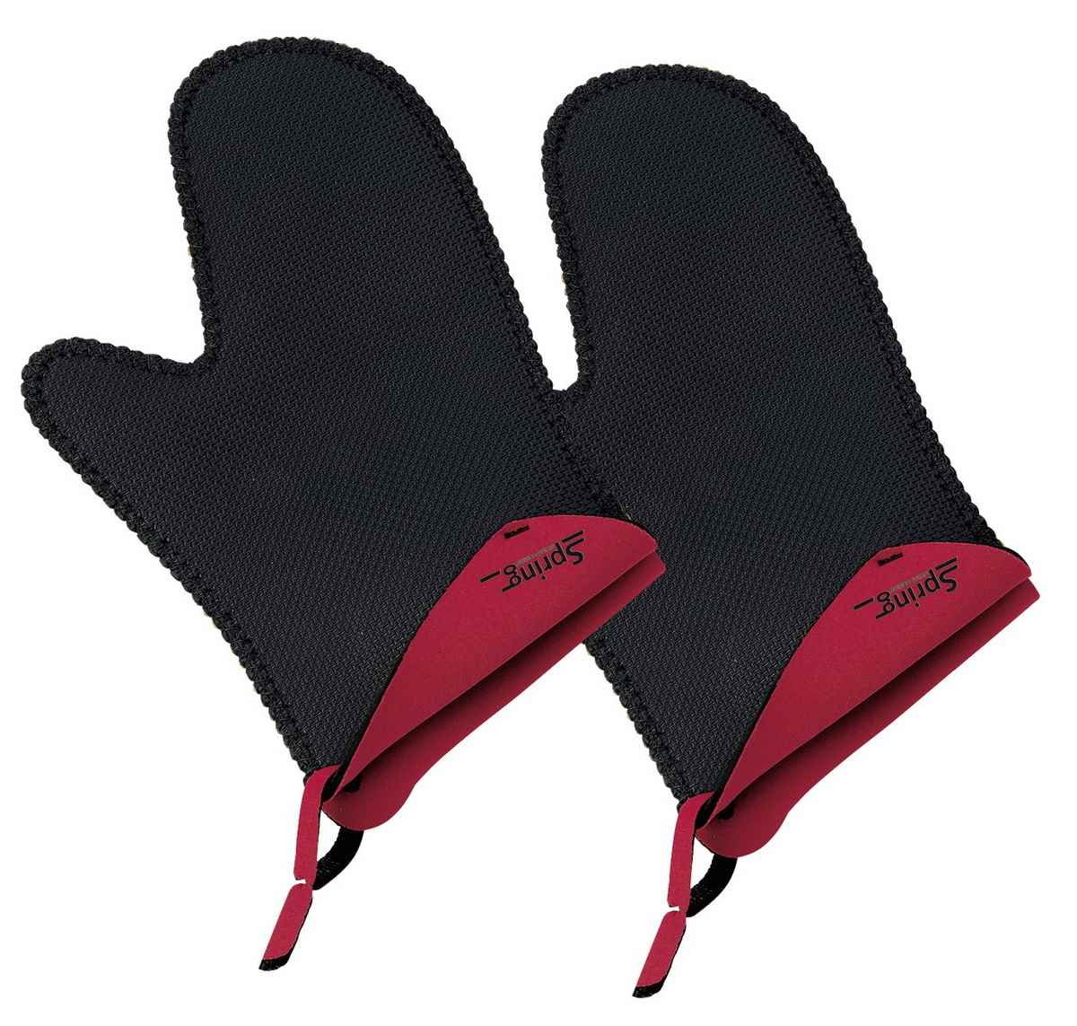 Spring Grips 2094055602 Oven Gloves, Short, 1 Pair Red