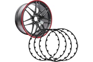 Car Wheel Hub Rim Edge Protector(16-21Inch), Nylon Decorative Strip Tire Guard/Set of 4, Wheel Anti-Scratch Protectors for Al