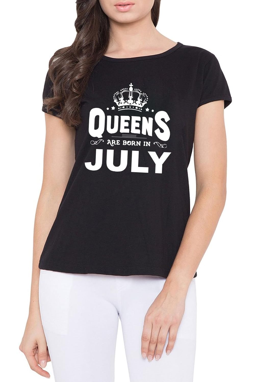 hashtag birthday gifting t-shirt for women- queens are born in july