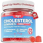 Zetelixia Cholesterol lowering Supplements Gummies, Cholesterol Gummies with Plant Sterols & Stanols, Red Yeast Rice, Lower Cholesterol Naturally – Vegan, Non-GMO, Mixed Berry Flavor, 90Ct