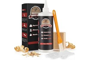 MEUVCOL Wood Glue, Strongest Glue for Woodworking, Waterproof Clear Wood Glue for Furniture Heavy Duty, Interior & Exterior Furniture Glue for Crafts, Furniture, Baseboard, cabinets, Door (150g)