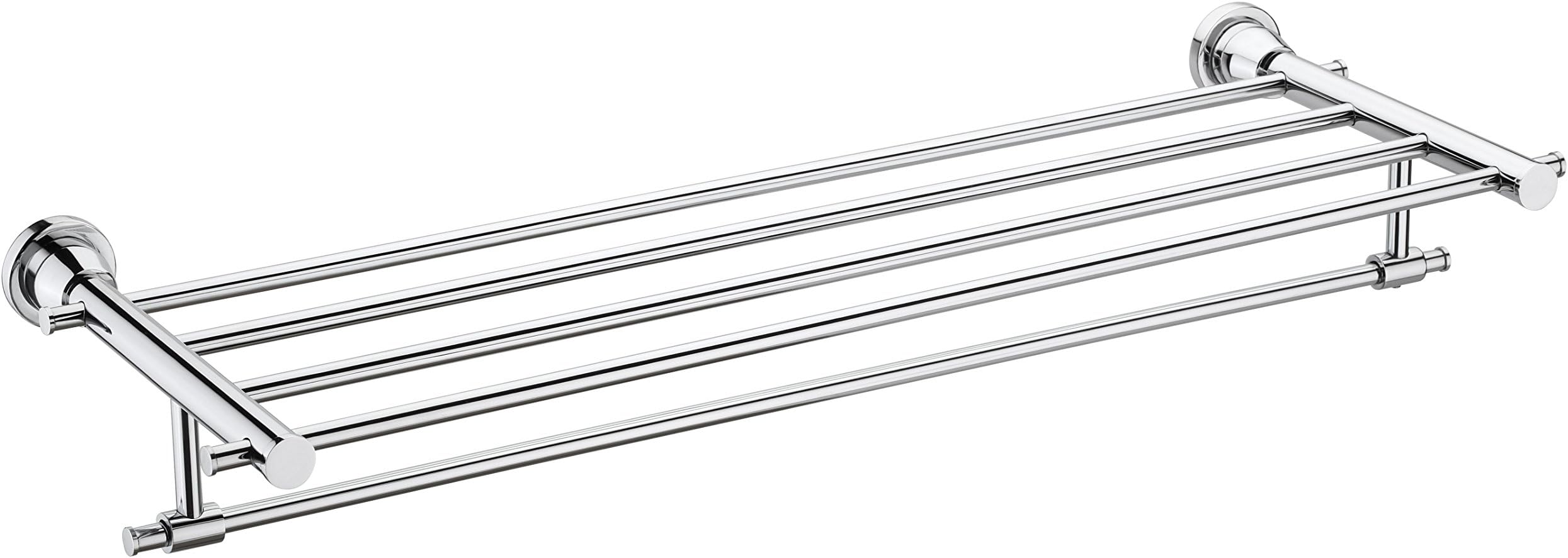 Wudville Bath Bathroom Gloss Stainless Steel Towel Rack/Towel Rod/Towel Bar (10 Years Warranty) (Ace Series 18") (Perry Series 18")
