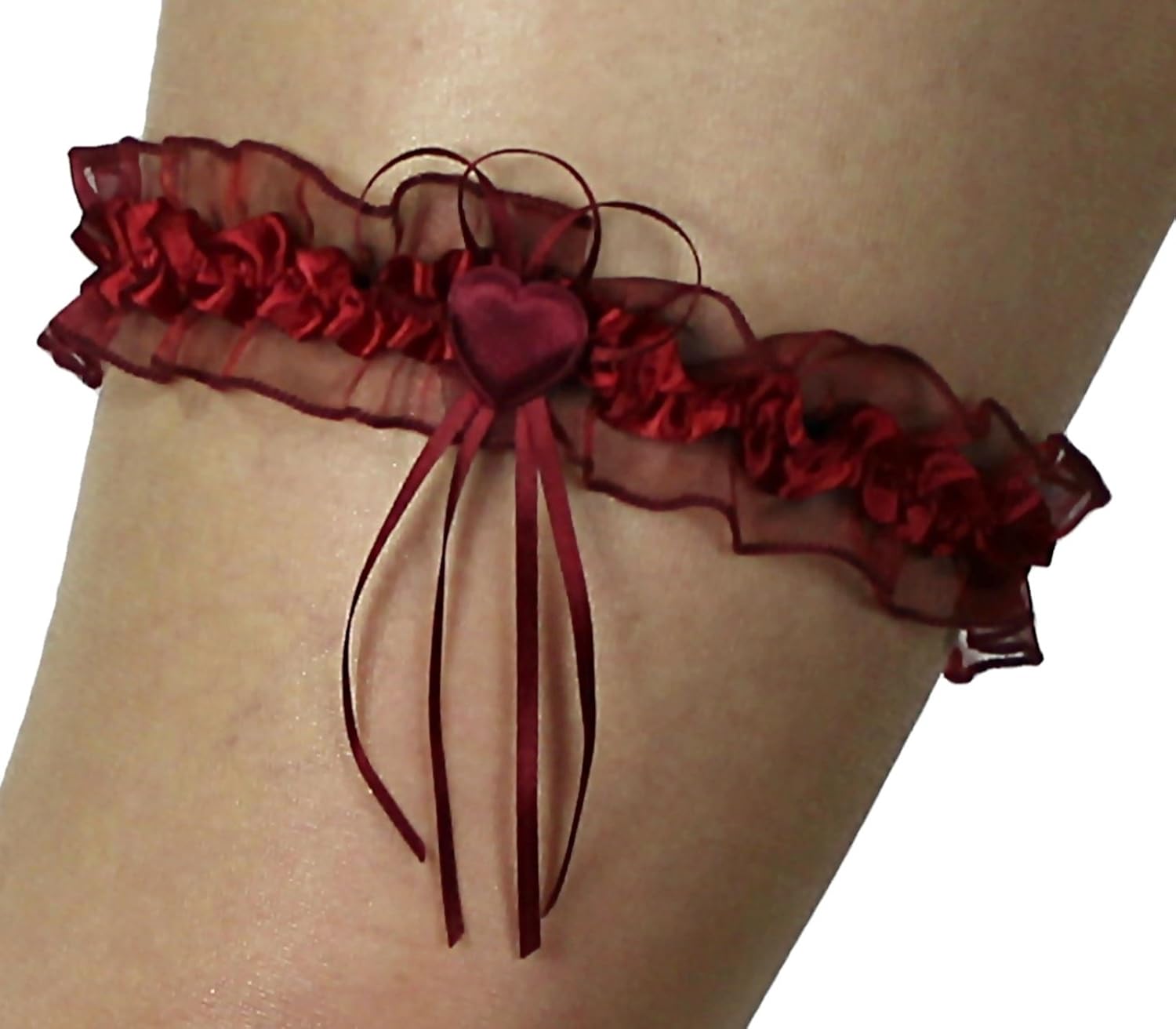 Unbekannt S/&uuml;/&szlig;er Braut Strumpfband mit Schleife und Herzchen Hochzeit Neu Strumpfb/&auml;nder