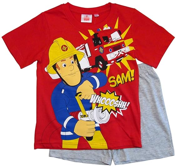 Feuerwehrmann Sam Schlafanzug Shorty Jungen