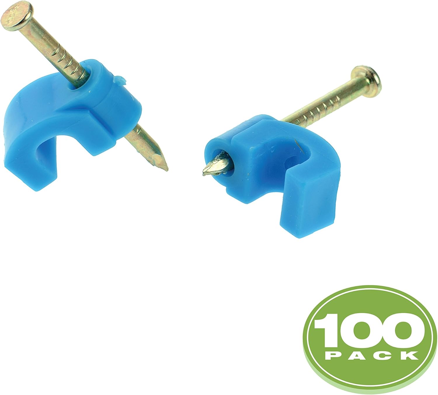 Mediabridge 5mm Cable Clips (100 pcs Blue) with Hardened