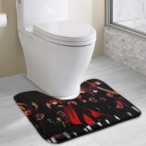 Amazon Com Bath Mat Naruto Shippuden All Akatsuki Bathroom Accessories For Toilet 19 3 X15 7 Home Kitchen