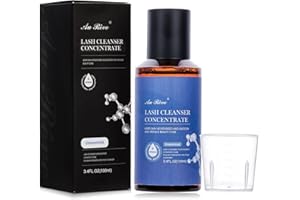 AuReve Lash Shampoo Concentrate 100ml Lash Cleanser Update Lash Shampoo for Lash Extensions Non-irritation Eyelash Extension Cleanser Salon Lash Bath Cleaning Lash Wash,Unscented