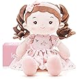 LeyaDoll Soft Baby Doll Toys (16''), My First Baby Rag Doll for 1 Year-Old Girl Birthday Gift, Christmas Plush Toys Gift for Toddler Kids Infants -Princess Breeze