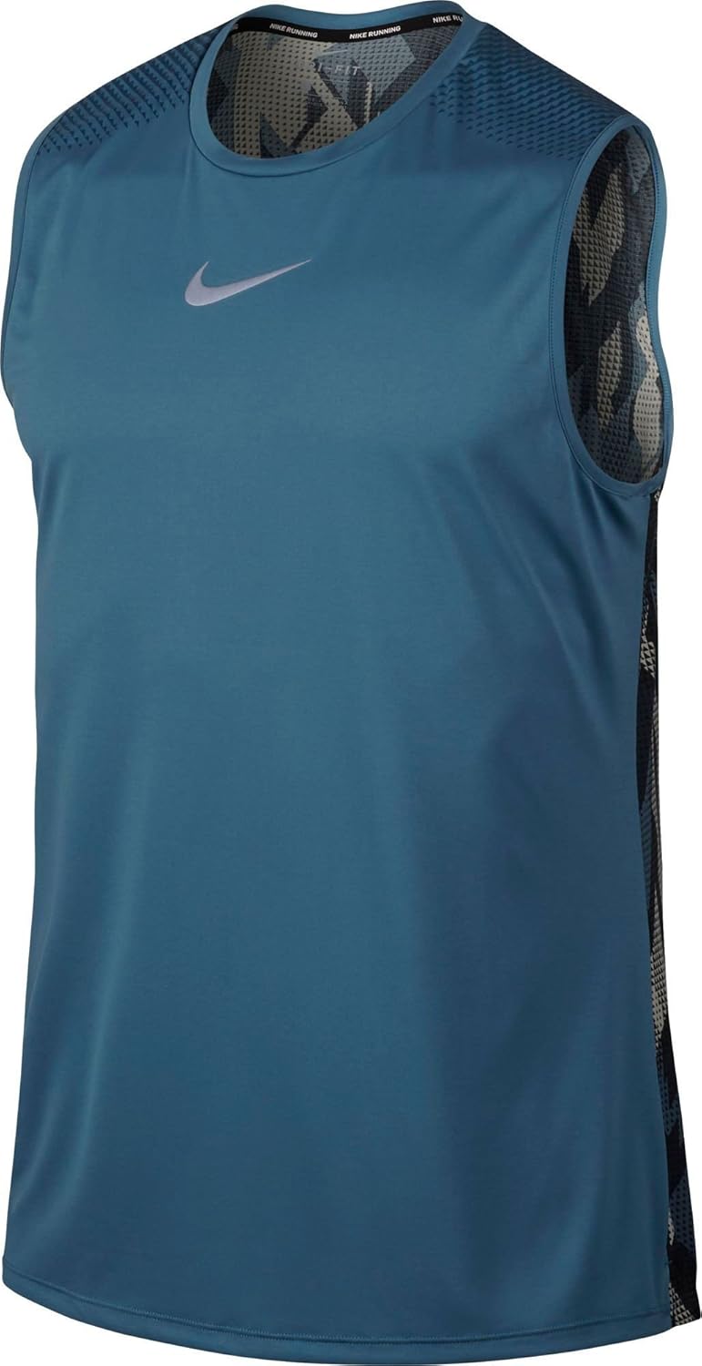nike men's breathe sleeveless running shirt