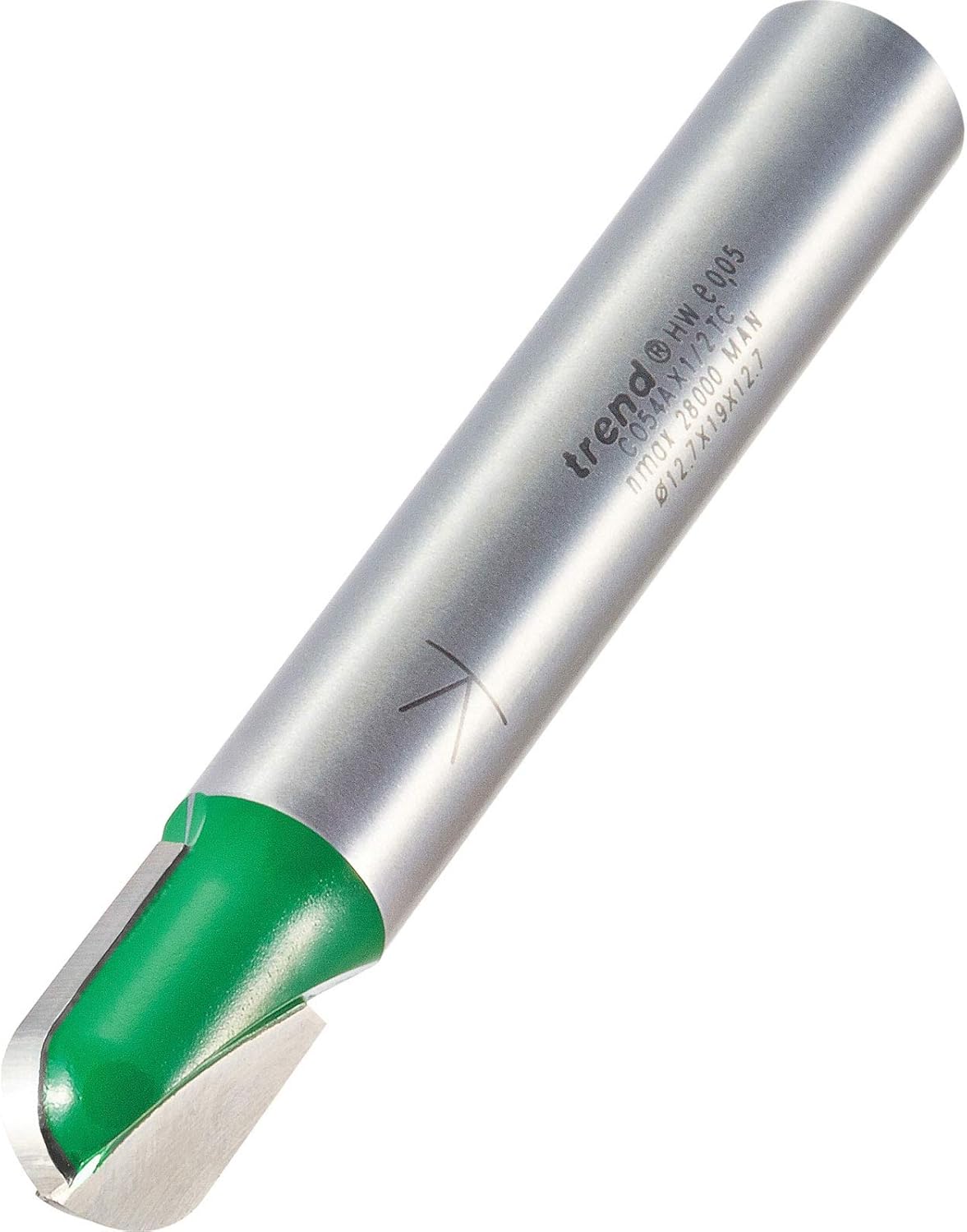 Trend CraftPro Cavetto Router Cutter, 1/2 Inch Shank, 6.35mm Radius and 86mm Cut Diameter, Tungsten Carbide Tipped, C054AX1/2TC