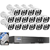 Hiseeu 16CH 3K Wired Security Camera System with Smart Dual Light,Audio,Vehicle/Person Detection,5MP 16CH DVR,16PCS 5MP IP67 Outdoor Indoor Surveillance CCTV Cameras,3TB HDD for 24/7 Home Security