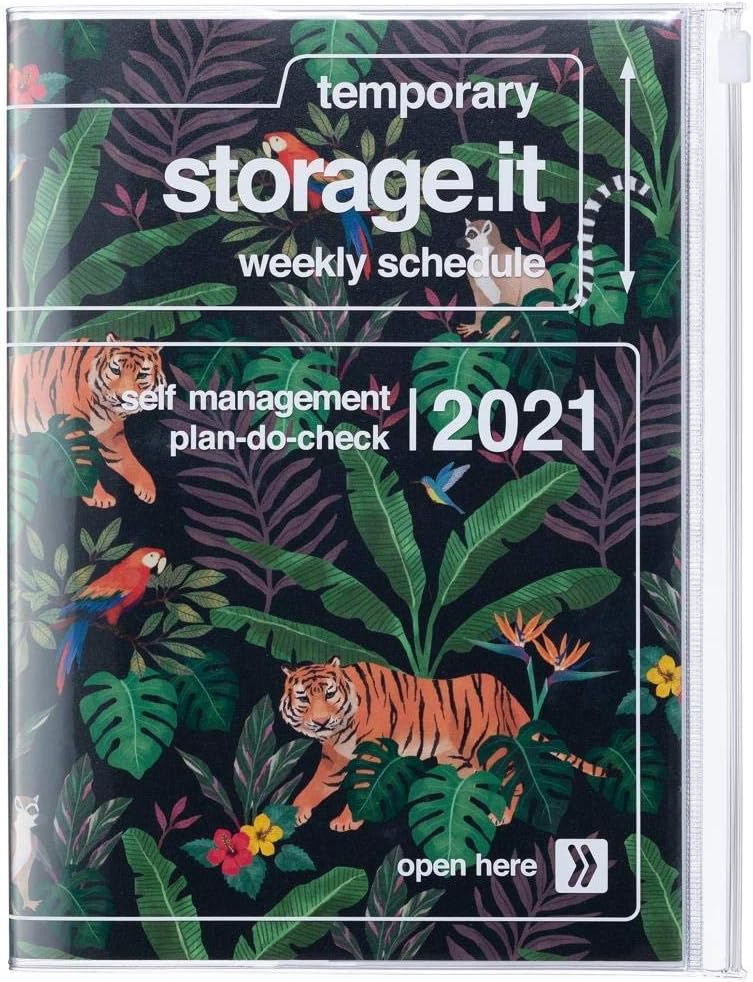 Mark's Europe 2020/2021 Pocket Diary A5 Vertical Storage.it Jungle Black 21DRI-HV04-BK