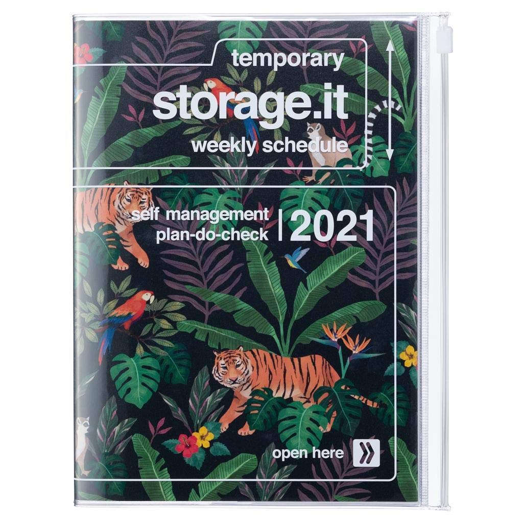 Mark's Europe 2020/2021 Pocket Diary A5 Vertical Storage.it Jungle Black 21DRI-HV04-BK