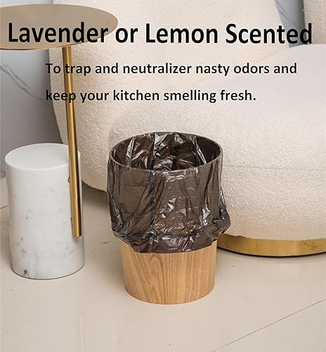 75 Count Small Trash Bags Gallon Black Mini Drawstring Garbage