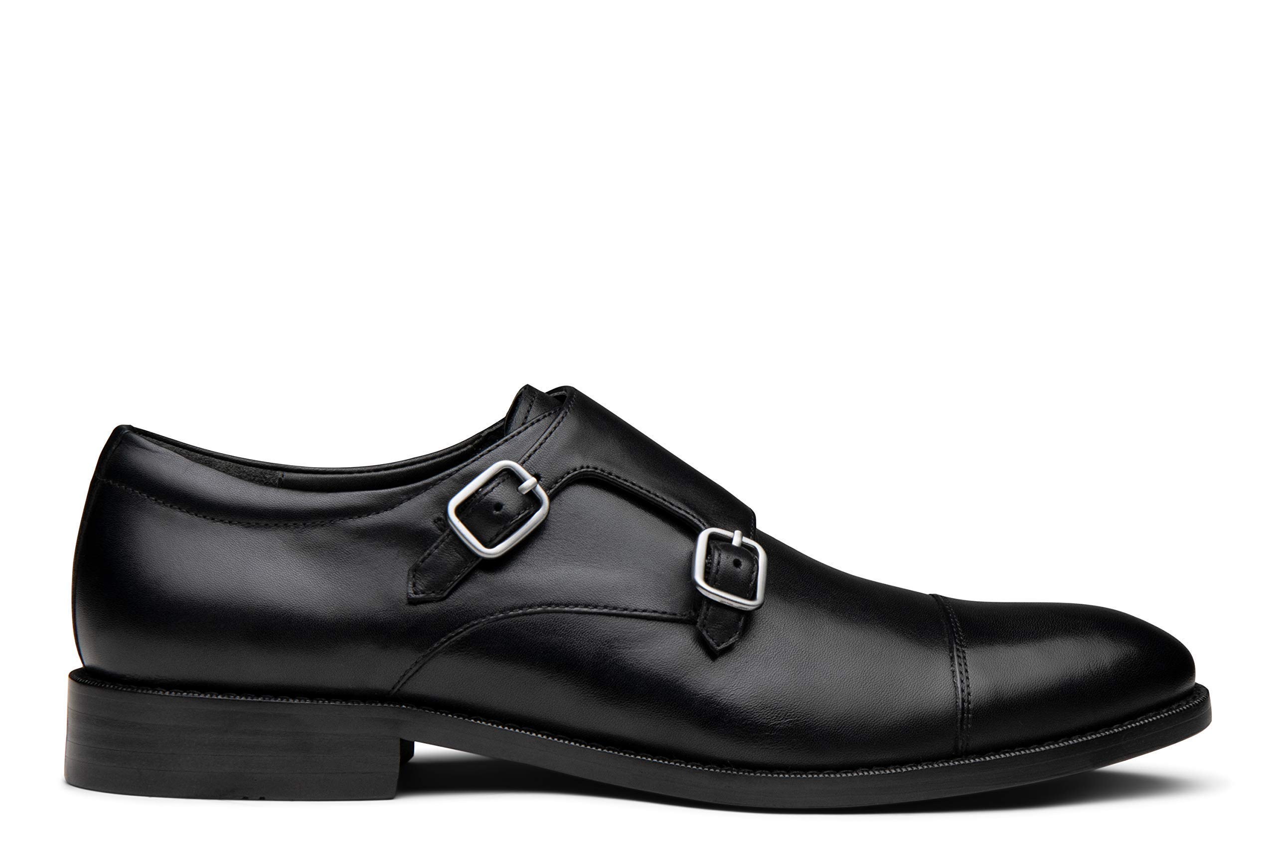 Leon Men's Cap Toe Double Monk Strap