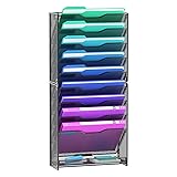 VEESUN 10 Tier Hanging Wall File Organizer, Wall