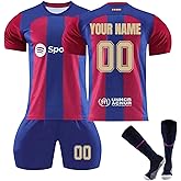 miaomiaocc Soccer Jersey for Kids and Adult 25/26, Personalised Jersey with Name Number
