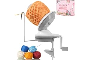 SPEENSUN Yarn Winder, Yarn Winder for Crocheting, 3.5 OZ Easy-to-Install and Efficiently Yarn Ball Winder with Lower Noise, Yarn Spinner for Crochet and Knitting Lover for Yarns Below Size 5