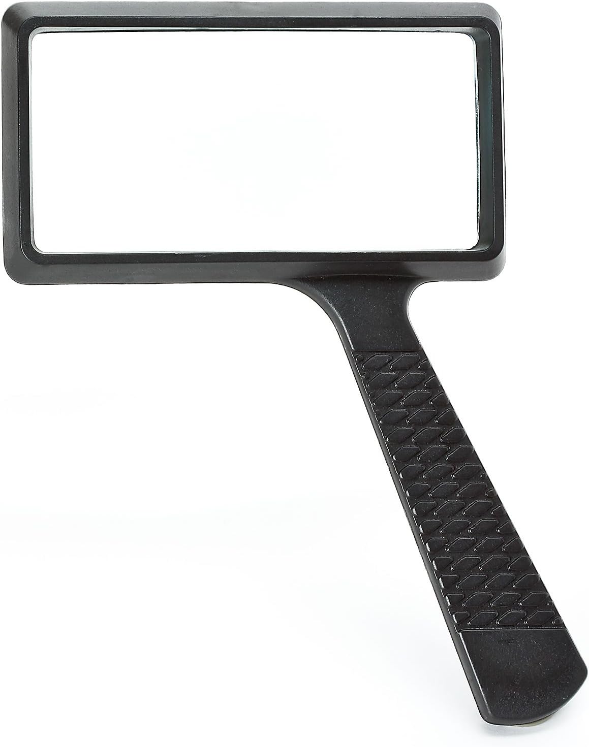 Rectangular Magnifying Glass + FREE Cleaning Set (MG 84026)