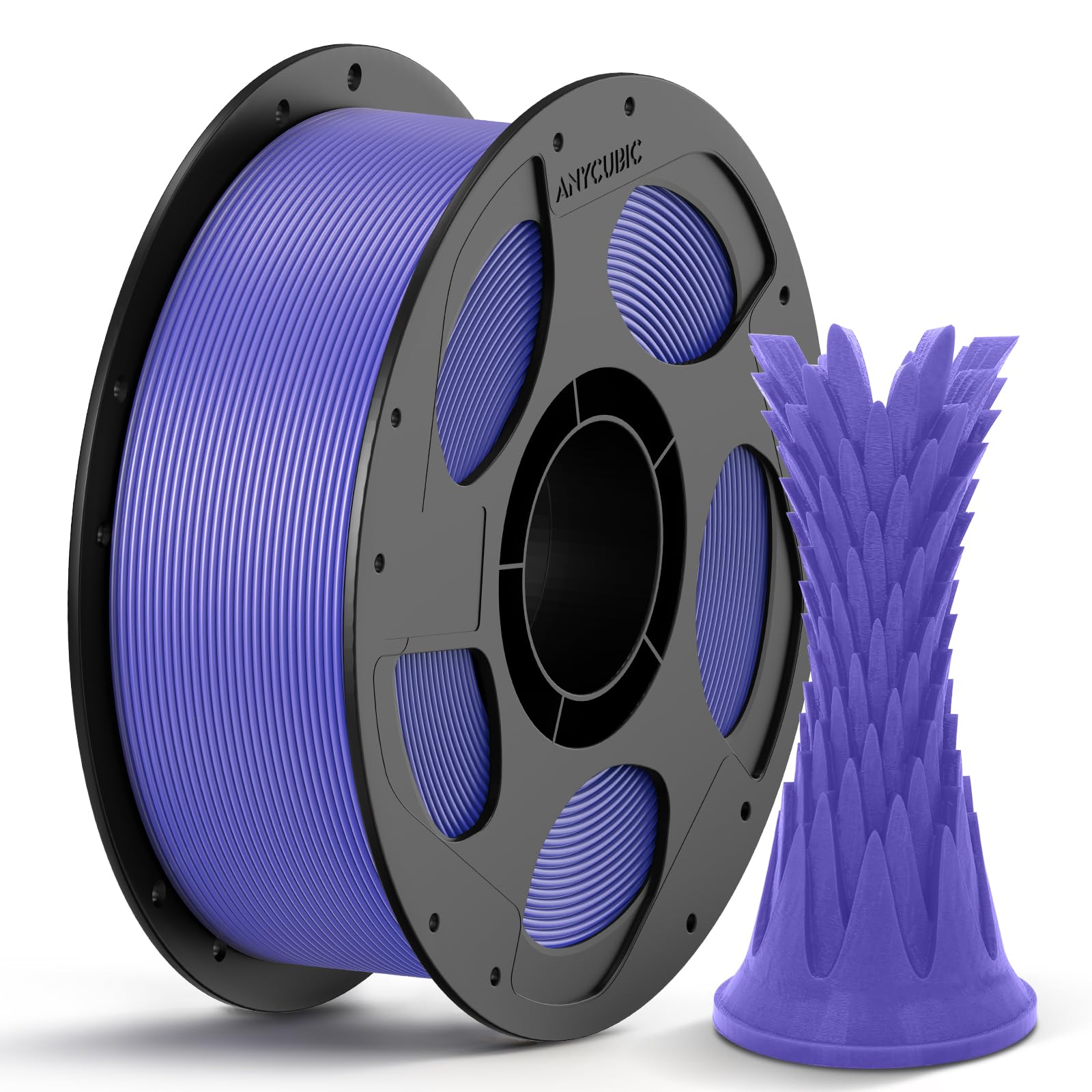 Photo 1 of **USED***MISSING SOME FILAMENT**
ANYCUBIC PLA 3D Printer Filament, 3D Printing PLA Filament 1.75mm Dimensional Accuracy +/- 0.02mm, 1KG Reusable Spool (2.2 lbs), Purple